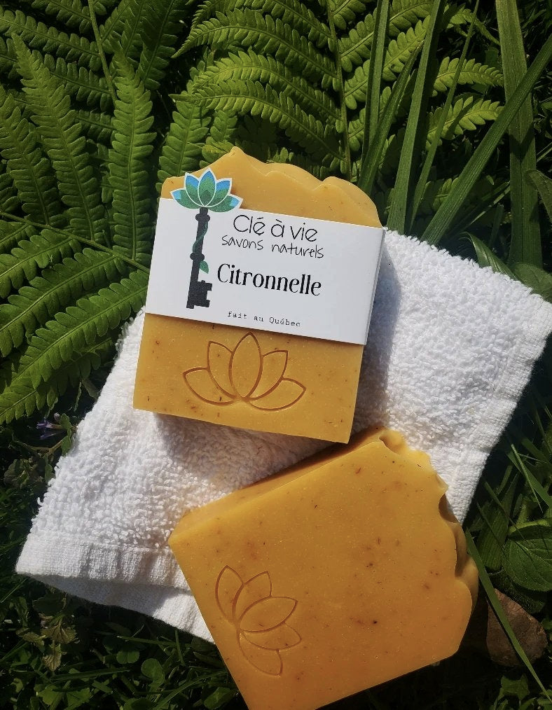 Savon citronnelle - Huile essentielle - Clé à vie